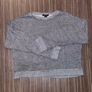GRAY CROPPED SWEATER